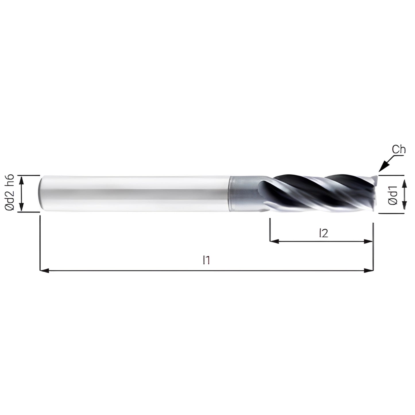 Variable Schaftfräser aus Vollhartmetall / Standardversion